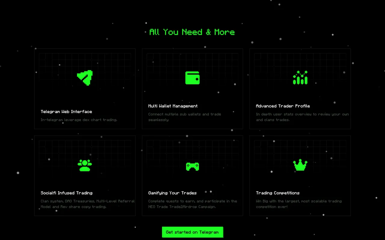 neo.trade, the features